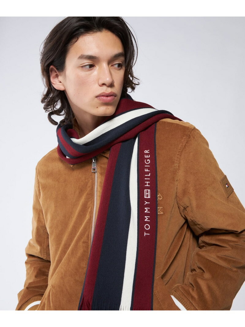 トミーヒルフィガー マフラー メンズ 【SALE／40%OFF】TOMMY HILFIGER (M)TOMMY HILFIGER(トミーヒルフィガー) コーポレートラシェルストール トミーヒルフィガー ファッション雑貨 マフラー・ストール・ネックウォーマー【RBA_E】【送料無料】