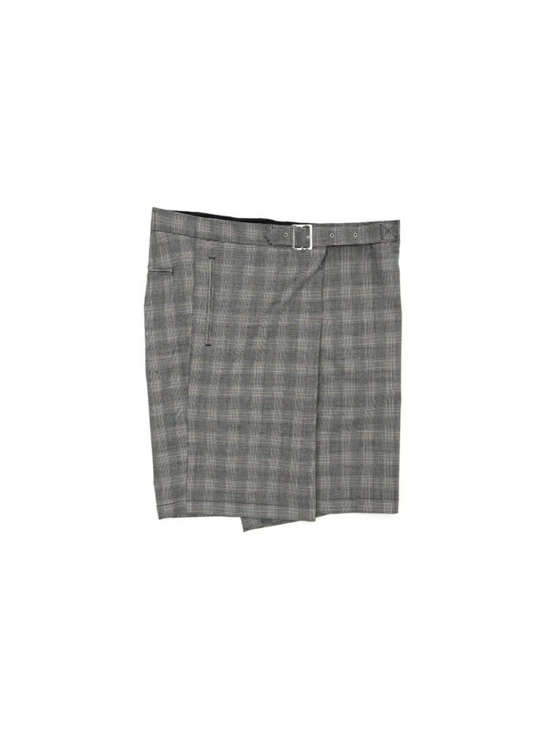 【SALE/30%OFF】FACETASM (U)CHECK WRAP SHORTS ファセッタズム パンツ その他のパンツ グレー【RBA_E】【送料無料】