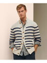 【SALE/30%OFF】BROOKS BROTHERS コットン/リネン マリナーストライプ モックネックカーディガン ブルックス ブラザーズ トップス カー...