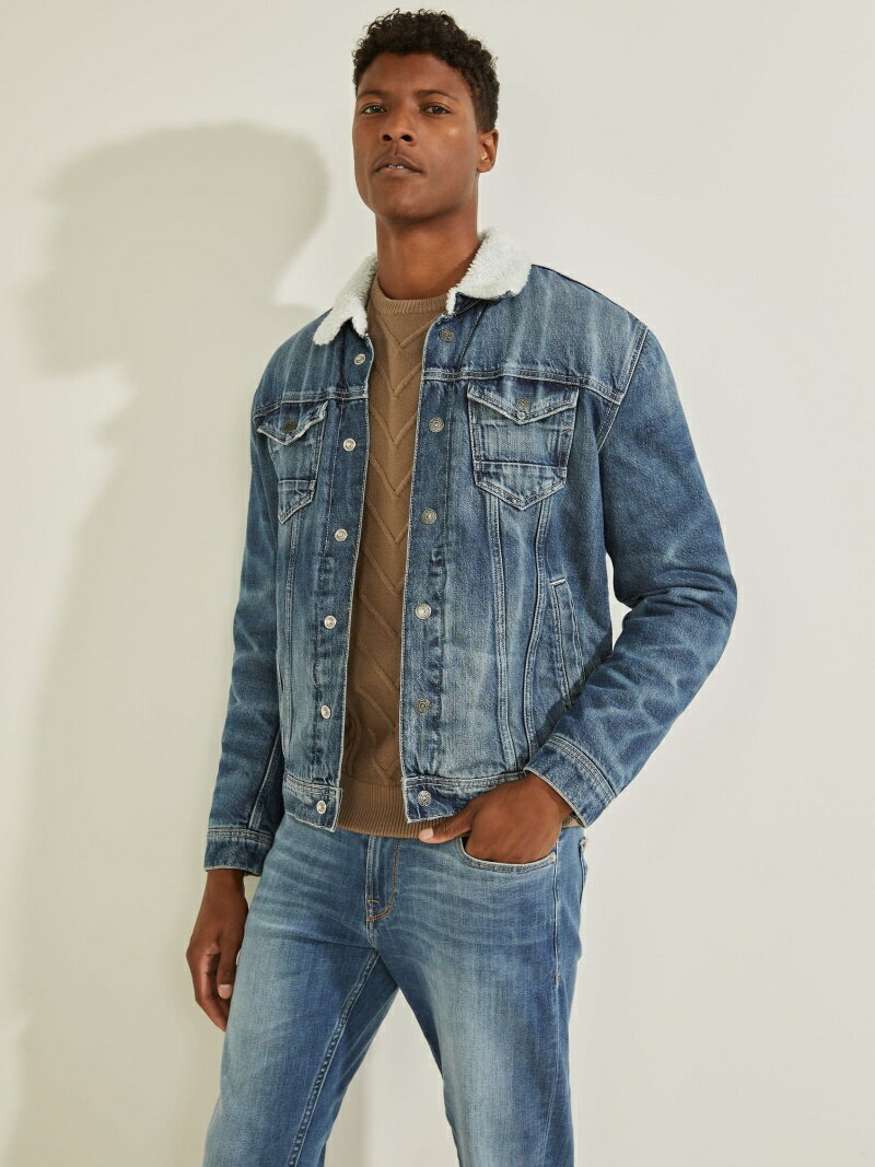 ySALE^60%OFFzGUESS (M)Eco Gale Denim Jacket QX WPbgEAE^[ fjWPbg u[yRBA_Ezyz