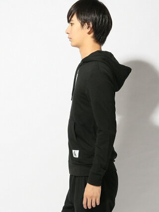 【SALE/40%OFF】Calvin Klein Underwear (M) カルバン クライン MONOGRAM フルジップ スウェット パーカー カルバン・クライン カットソー パーカー ブラック グレー【RBA_E】【送料無料】