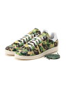 A BATHING APE 【 BAPE X ADIDAS 】STAN SMITH BAPE ABC CAMO ア ベイシング エイプ シューズ 靴 スニーカー グリーン【送料無料】