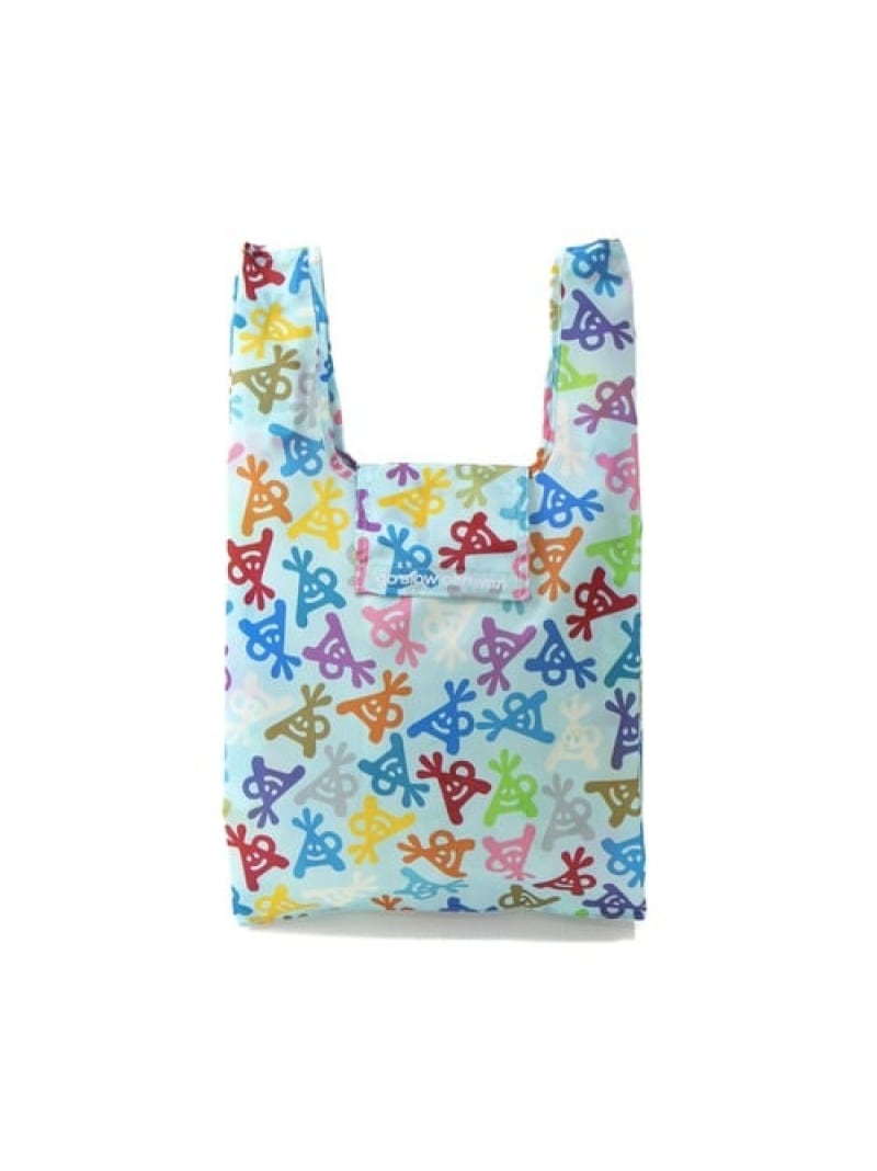 go slow caravan GSC 総柄 ECO TOTE BAG M ゴースローキャラバン バッグ その他のバッグ ブラック グリ..