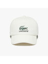 【SALE／50%OFF】LACOSTE ベーシックロゴスウェットキャップ ラコステ 帽子 キャップ ホワイト ブラック【RBA_E】【送料無料】