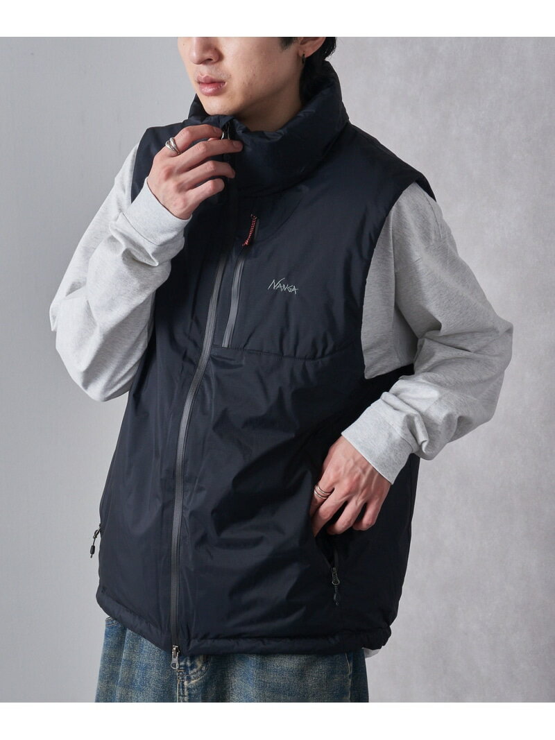 【SALE／7%OFF】NANGA NANGA/AURORA TEX STAND COLLAR DOWN VEST カセットチャート ジャケット・アウタ..