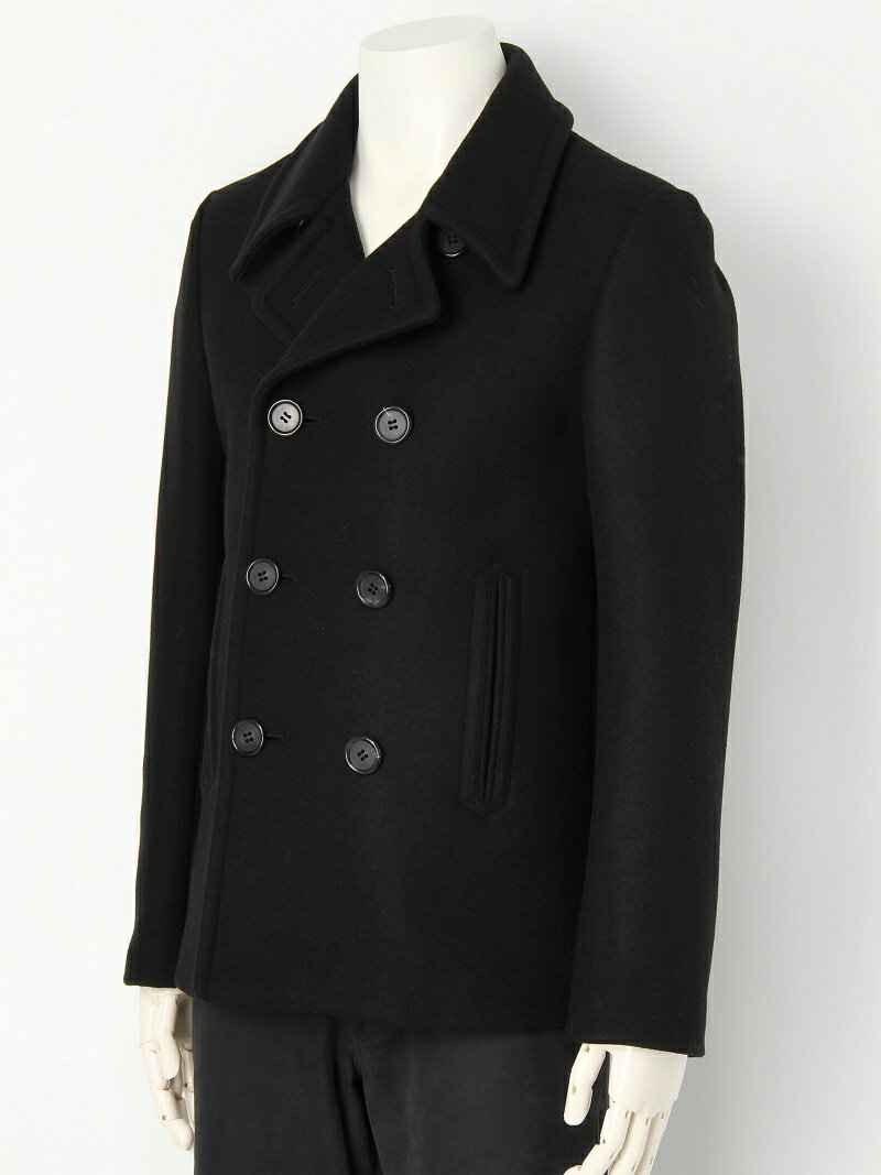 Lithium Homme Homme Heavy Melton Short Pea Coat リチウム オム Melton オム ファム ファム コート ジャケット ピーコート ブラック 送料無料 Rakuten Fashion Men 39rnl 19 Lithium Homme Femme メンズ コート ジャケット リチウム オム ファム Lithium Homme