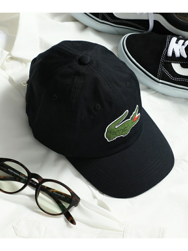 ラコステ 【SALE／15%OFF】LACOSTE LACOSTE/(U)ラコステビッグアイコンローキャップ Big logo セットアップセブン 帽子 キャップ ブラック ネイビー【RBA_E】【先行予約】*【送料無料】