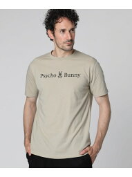 Psycho Bunny [EC限定]吸水速乾 ベーシックロゴ Tシャツ サイコバニー トップス カットソー・Tシャツ ベージュ ホワイト ブラック【送料無料】