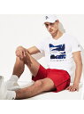 LACOSTE 『ノバク・ジョコビッチ』ボックスロゴプリントTシャツ ラコステ カットソー Tシャツ ネイビー【送料無料】