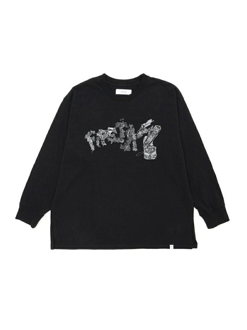 FACETASM (U)BOREDOMS LONG SLEEVE BASIC TEE ファセッタズム トップス カットソー・Tシャツ ブラック ホワイト