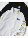 【SALE/58%OFF】SMILEY FACE SMILEY FACE/(M)ハーフジップ スウェット トレーナー オーバーサイズ 裏起毛 ラザル トップス ...