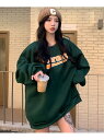 【SALE/37%OFF】DEVICE select オーバーサイズ プルオーバー カレッジロゴ スウェット トレーナー デバイス トップス スウェット・トレー...