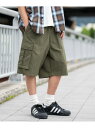 【SALE/24%OFF】WEGO MEN'S ナイロンイージーバギーカーゴショーツ ウィゴー パンツ キュロット グリーン ブラック【RBA_E】