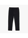 LACOSTE ストレッチタフタユーティリティパンツ ラコステ パンツ/ジーンズ フルレングス ブラック【送料無料】