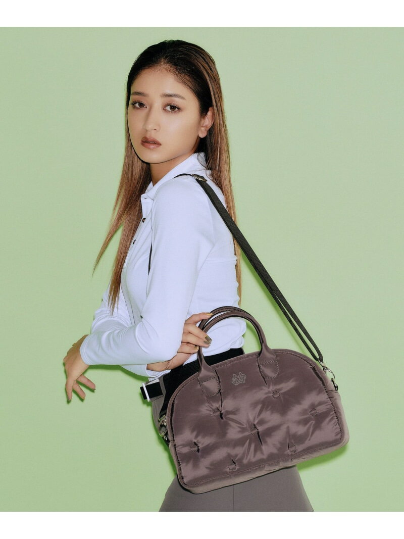 BEAMS GOLF Miyu Ikeda * BEAMS GOLF / キルティング ボストンバッグ ビームス ゴルフ スポーツ・アウトドア用品 ゴルフグッズ ベージュ ブラック【送料無料】