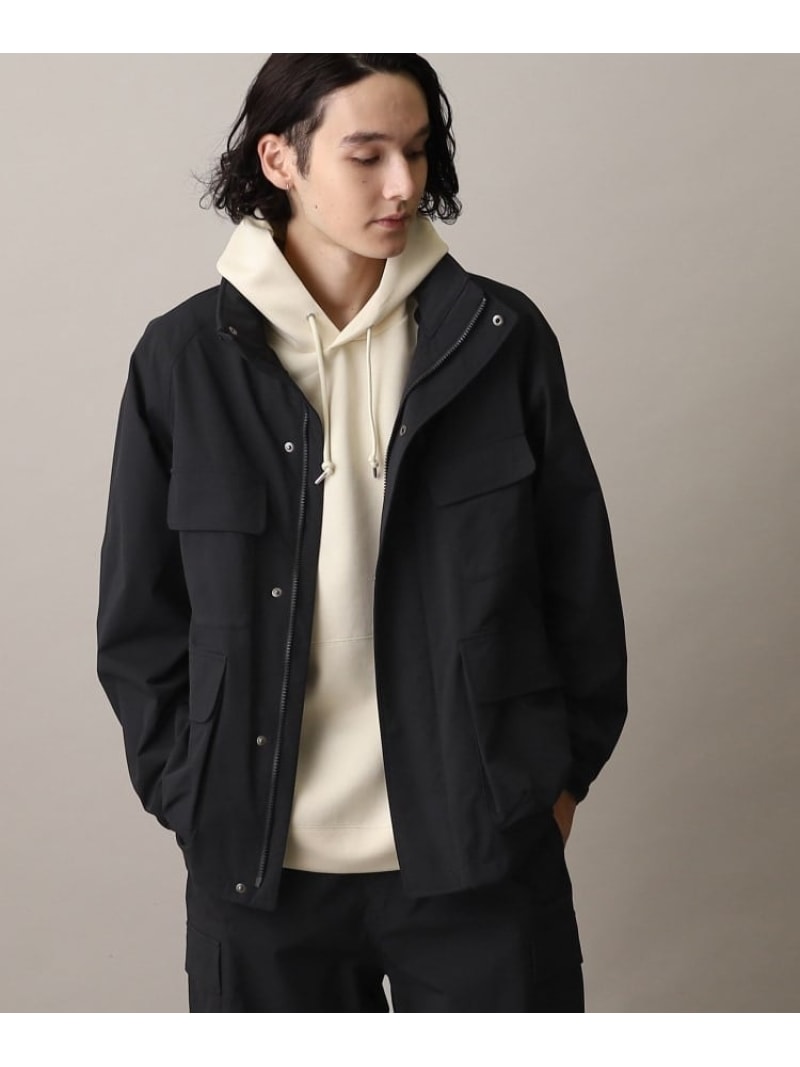 ザ ショップ ティーケー アウター メンズ 【SALE／44%OFF】THE SHOP TK 【MOVE FREE MOVE MORE】M-65 MFMMツイルストレッチブルゾン ザ ショップ ティーケー ジャケット・アウター ブルゾン・ジャンパー ブラック カーキ ベージュ【RBA_E】【送料無料】