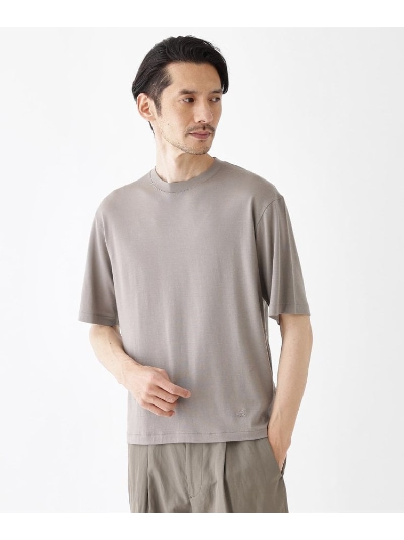 【SALE/10%OFF】TAKEO KIKUCHI 【THE FLAGSHIP】メリノウール天竺Tシャツ タケオキクチ トップス カットソー・Tシャツ ネイビー ブラック【RBA_E】【送料無料】