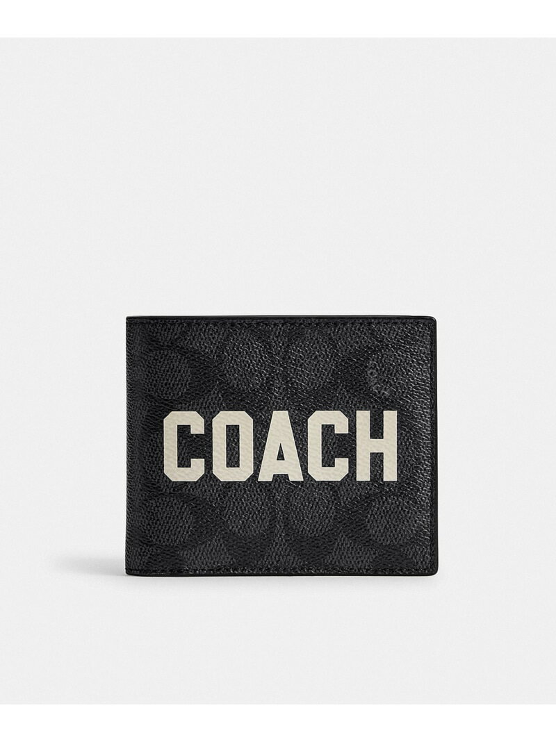 COACH 3-IN-1 ウォレット・シグネチャー キャンバス・コーチ グラフィック コーチ 財布・ポーチ・ケース 財布 ブラック【送料無料】