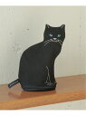 ROOTOTE ROOTOTE/EU.ウイズルー.オスワリネコ-A 猫ポーチ 1117 ギフト 小物入れ セットアップセブン 財布・ポーチ・ケース ポーチ ホワ...