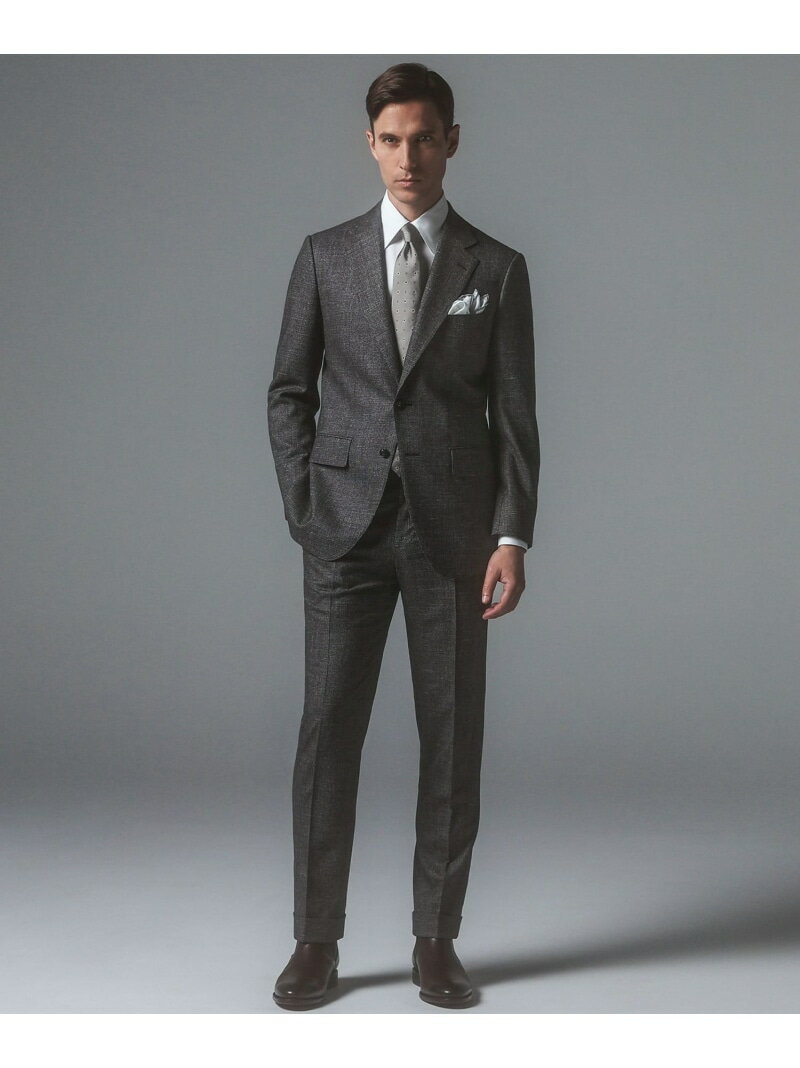 GOTAIRIKU 【CANONICO/カノニコ】 ヴィンテージ サキソニー3ピーススーツ (ブラウンミックス) ゴタイリク スーツ・フォーマル セットアップス...