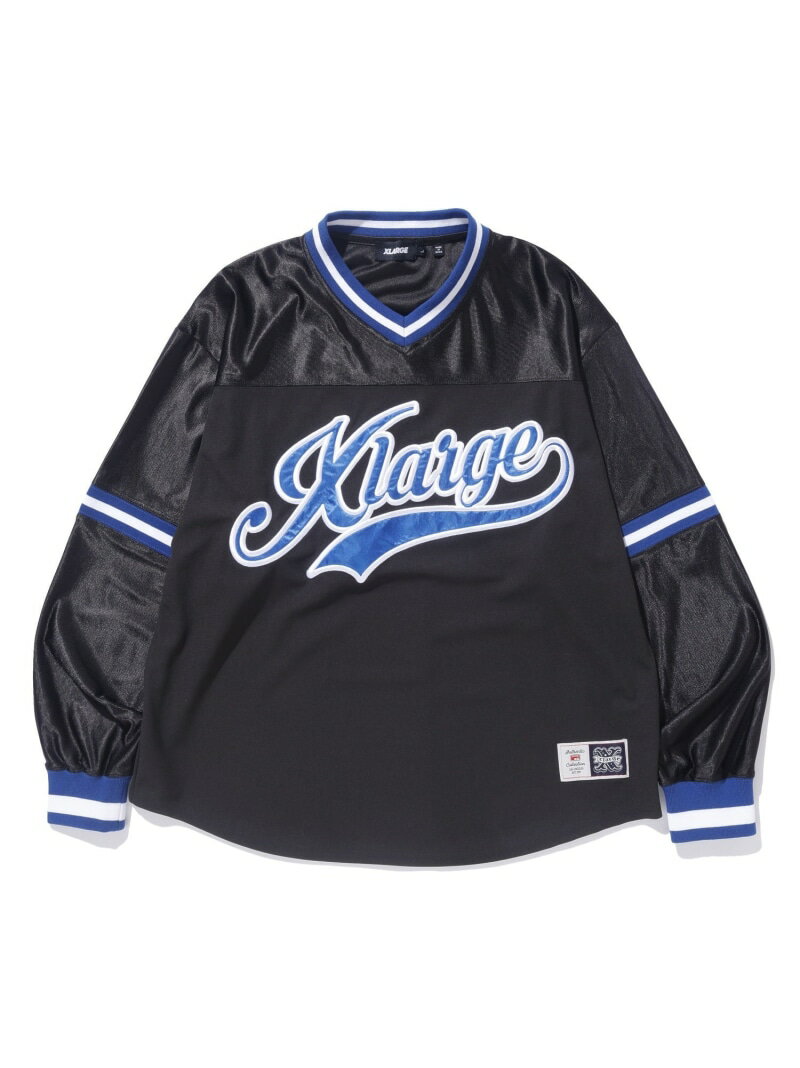 XLARGE L/S GAME SHIRT Vc XLARGE GNXg[W gbvX Jbg\[ETVc ubN uE lCr[yz