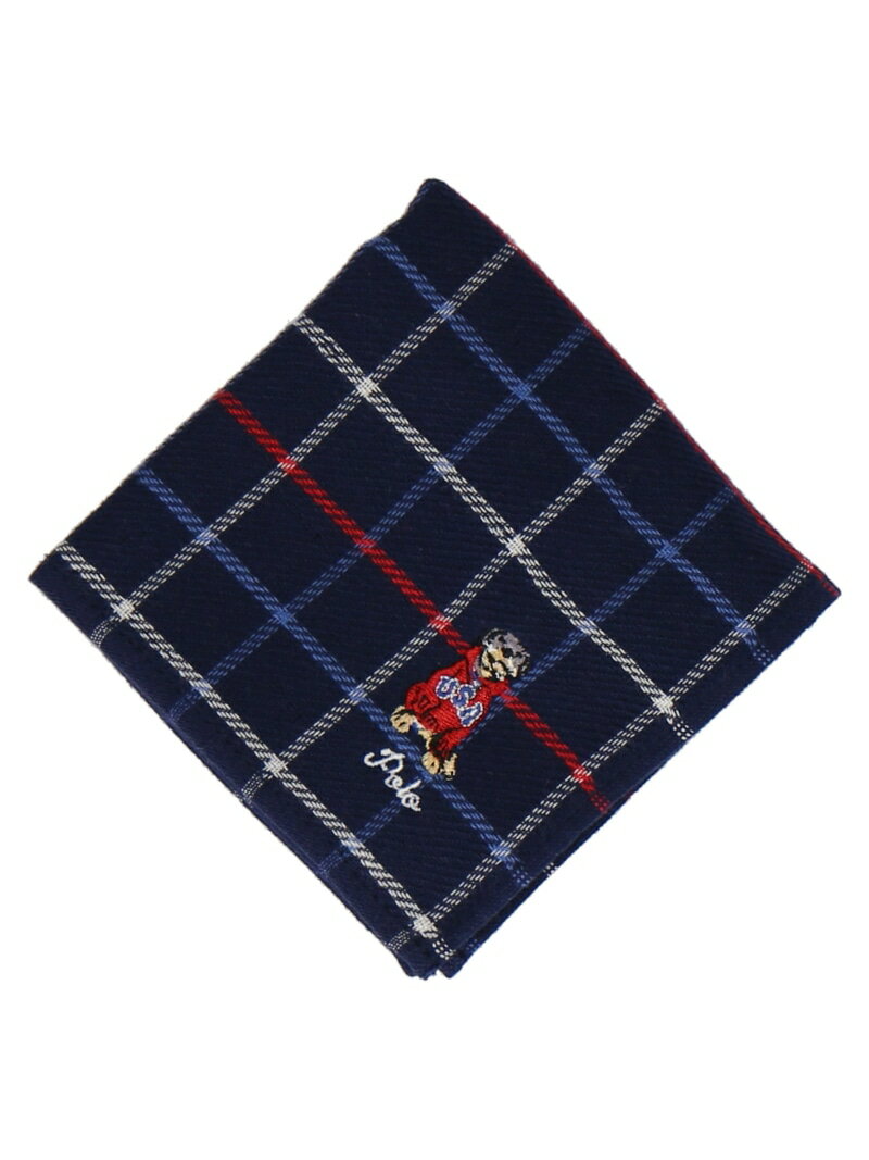 POLO RALPH LAUREN POLO RALPH LAUREN(ポロ ラルフ ローレン) メンズ ミニタオル インターモードカワベ ファッション雑貨 ハンカチ・ハンドタオル ホワイト レッド ブルー