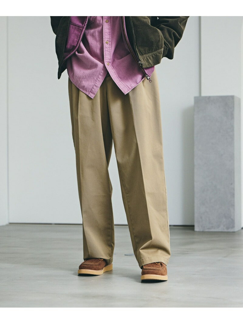 【SALE／25%OFF】BAYFLOW 【RED KAP(レッドキャップ)】別注T/Cツイルワイドパンツ ベイフロー パンツ その他のパンツ ベージュ グレー ブラック【RBA_E】【送料無料】(4)