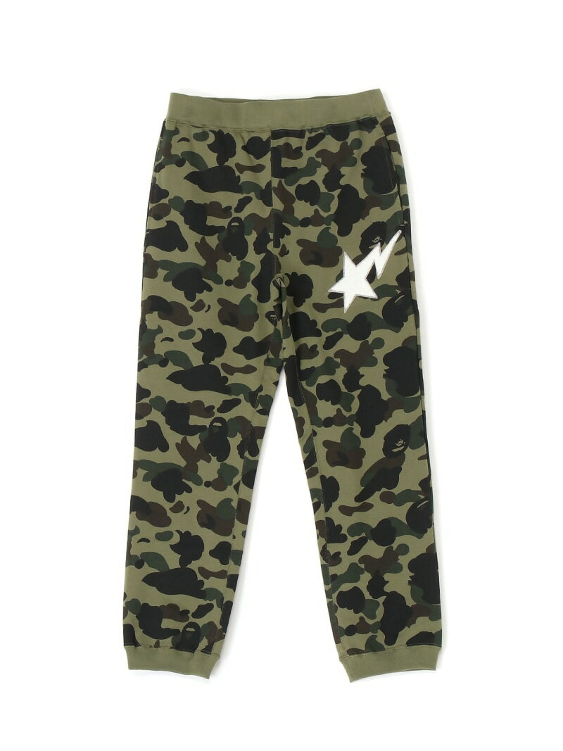 ア・ベイシング・エイプ A BATHING APE 1ST CAMO SWEAT PANTS ア ベイシング エイプ パンツ ジャージ・スウェットパンツ グリーン イエロー【送料無料】