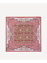 LIBERTY アキノブ 45x45 シルク ツイル スカーフ リバティ ファッション雑貨 スカーフ・バンダナ レッド【先行予約】*【送料無料】