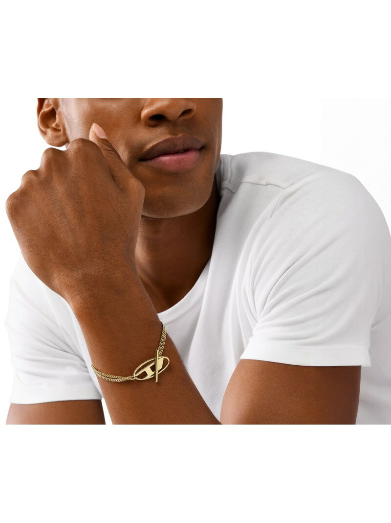 DIESEL Oval D Logo Bracelet DX1571710 ウォッチステーションインターナショナル アクセサリー・腕時計 ブレスレット・バングル ゴールド【送料無料】