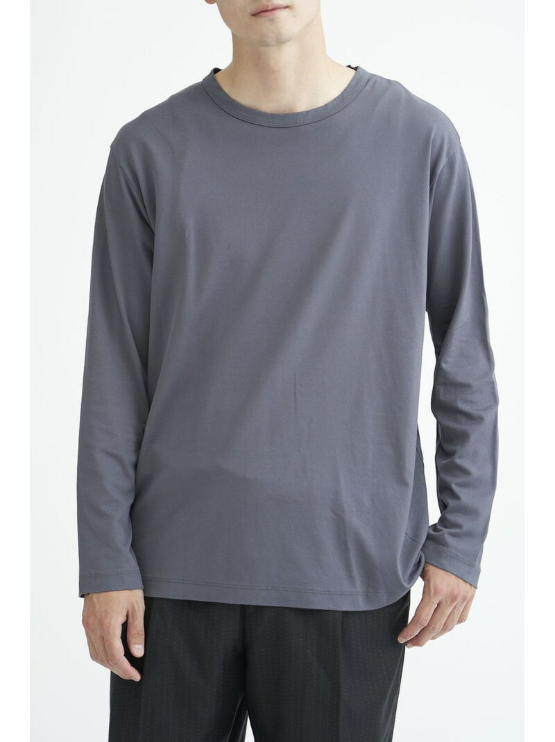 WA.CLOTH ESSENTIAL 【WA.CLOTH】Genderless PERFECT L/S T-SHIRT ローンチパーク トップス カットソー・Tシャツ グレー ホワイト ブラック【送料無料】