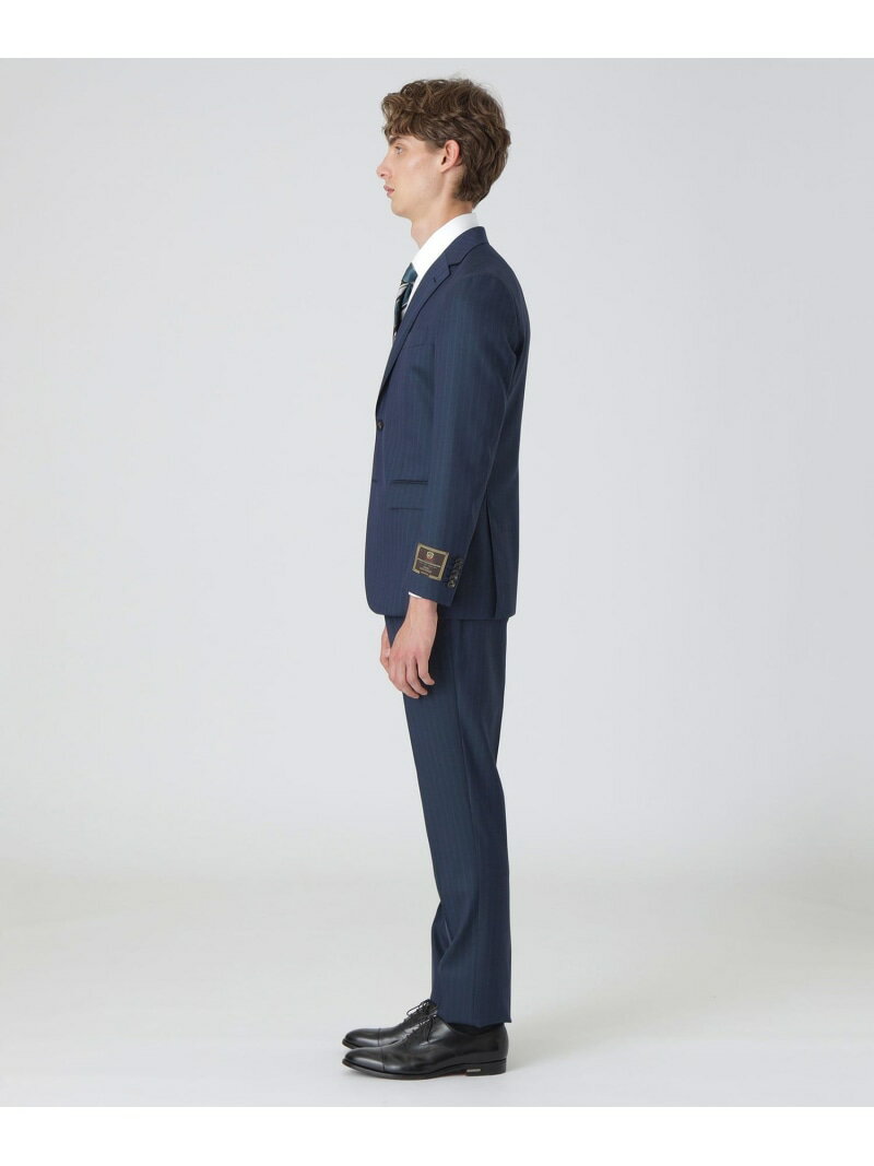 【SALE／35%OFF】BLACK LABEL CRESTBRIDGE 【一部店舗限定】TALLIA DI DELFINOブルーグリーントリプルストライプスーツ ブルーレーベル / ブラックレーベル・クレストブリッジ スーツ・フォーマル セットアップスーツ ネイビー【RBA_E】【送料無料】