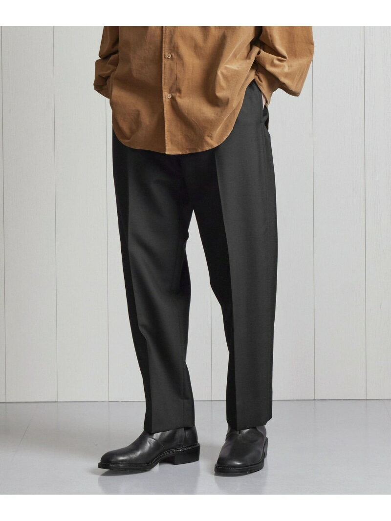 【SALE/50%OFF】BEAUTY&YOUTH UNITED ARROWS <H> ウール モヘヤ ジェントル ストレート パンツ ユナイテッドアローズ アウトレット パンツ その他のパンツ ネイビー ブラック【RBA_E】【送料無料】