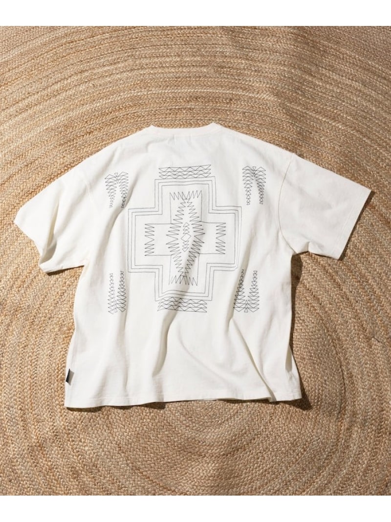 【SALE／10%OFF】PENDLETON 別注 バック刺繍デザイン クルーネックTシャツ 25S