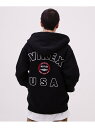 アヴィレックス ジップアップパーカー メンズ AVIREX VARSITY LOGO SWEAT ZIP UP PARKA /バーシティ ロゴ スウェット ジ アヴィレックス トップス パーカー・フーディー ブラック グリーン オレンジ カーキ【送料無料】