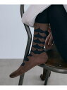 IRIS47 IRIS 47/koko socks SO2 セットアップセブン 靴下・レッグウェア 靴下 ブラウン ホワイト
