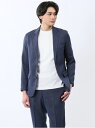 【SALE/10%OFF】TAKA-Q 軽量 スリムフィット 2ボタンジャケット ウィンドペン青(セットアップ可能) 【25SS】 メンズ セットアップ ジャケ...