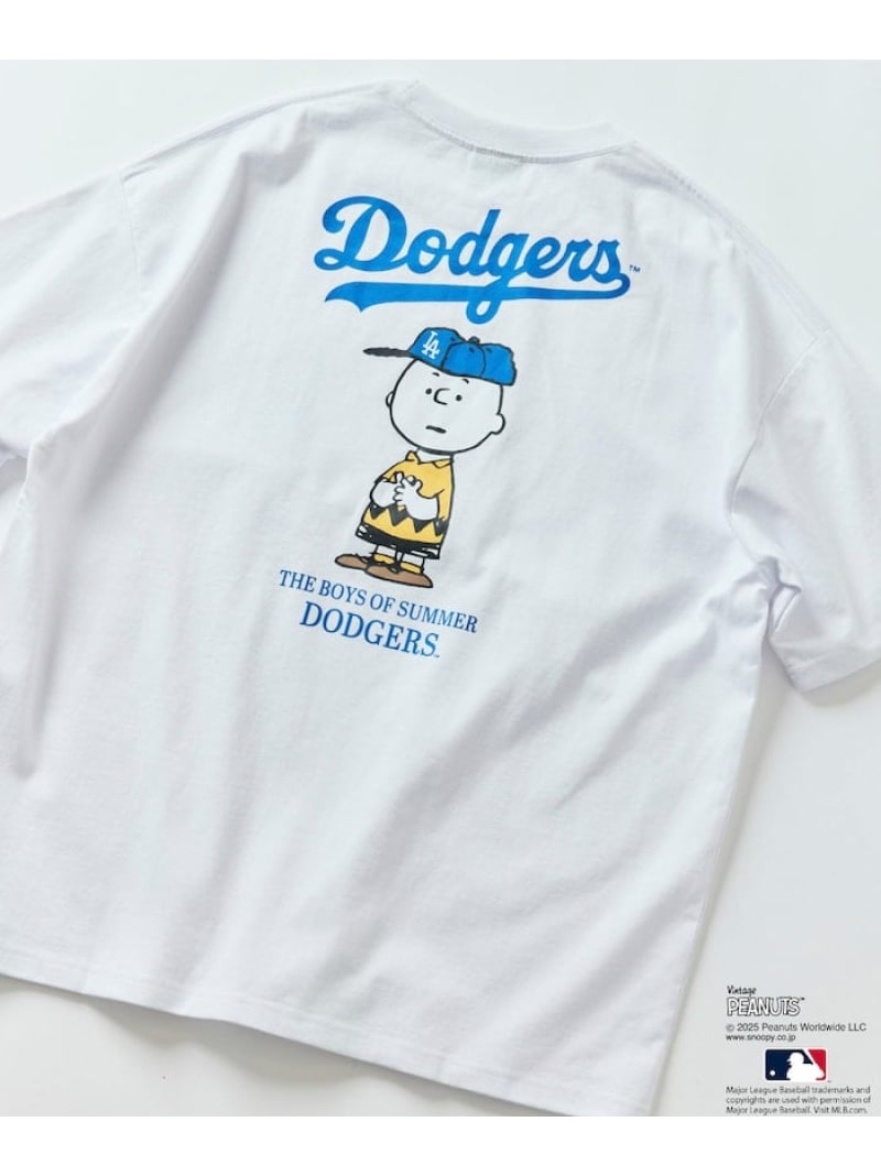 【SALE／6%OFF】FREAK'S STORE PEANUTS×MLB 別注 ビッグシルエット バックプリント Tシャツ / DODGERS 【限定展開】 25SS フリークスストア トップス カットソー・Tシャツ ブラック ネイビー ホワイト【RBA_E】【送料無料】のサムネイル