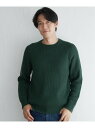 ikka 【洗濯機で洗える】ウォッシャブルラムウールクルーニット イッカ トップス その他のトップス グレー グリーン ネイビー【送料無料】