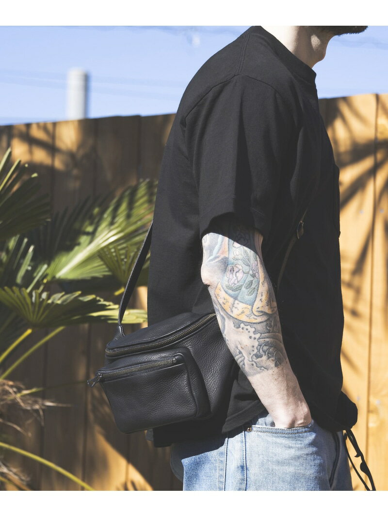 MR.OLIVE WATER PROOF WASHABLE LEATHER / BODY SHOULDER BAG ミスターオリーブ バッグ ボディバッグ・ウエストポーチ ブラウン ブラック【送料無料】