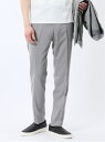 TAKA-Q 軽量 スリムフィット ノータックパンツ バーズアイライトグレー(セットアップ可能) 【25SS】 メンズ パンツ ボトム カジュアル ビジネス 通...