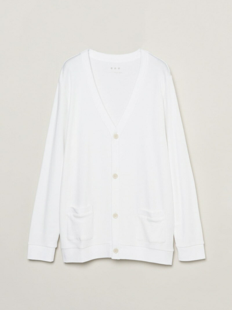 three dots Souffle cotton cardigan スリードッツ トップス カーディガン ホワイト ブルー グレー ブラック【送料無料】