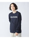 【SALE／40%OFF】TOMMY HILFIGER (M)TOMMY HILFIGER(トミーヒルフィガー)モノタイプエンブロイドロングスリーブTシャツ トミーヒルフィガー トップス カットソー・Tシャツ ネイビー ベージュ ホワイト【RBA_E】【送料無料】