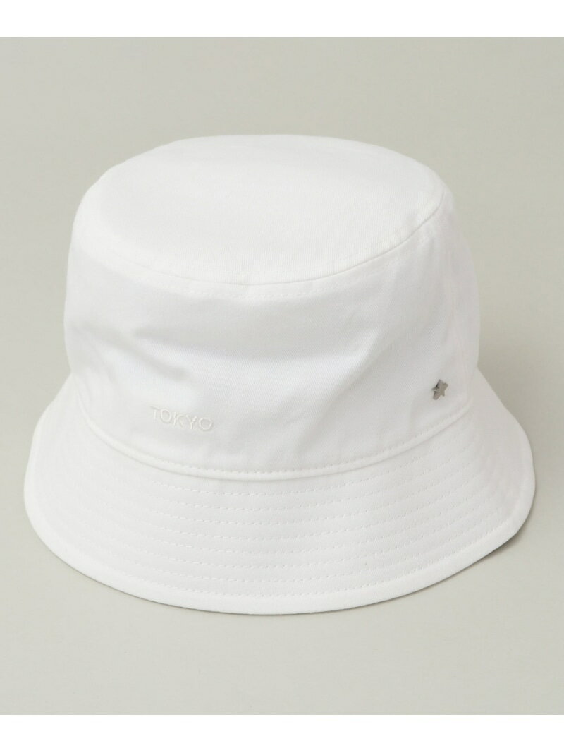 CONVERSE TOKYO LOGO TWILL BUCKET HAT コンバーストウキョウ 帽子 キャップ ホワイト ピンク ブラウン ブラック【送料無料】