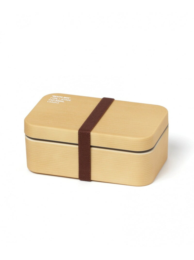 LAKOLE わっぱ風ランチボックス ラコレ 食器・調理器具・キッチン用品 弁当箱・ランチボックス ベージュ ブラウンのサムネイル