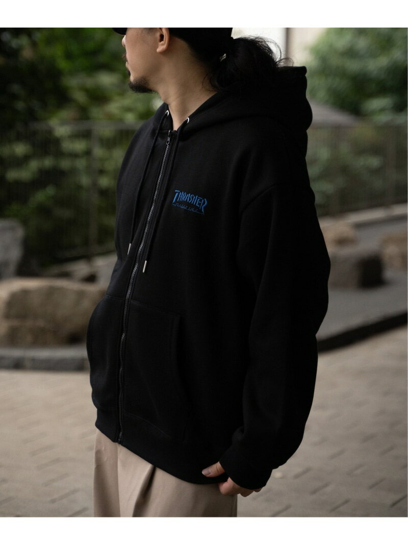 【SALE/5%OFF】VENCE share style MENs THRASHER スラッシャー ジップパーカー ヴァンス エクスチェンジ トップス ニット...