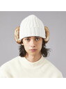 ABAHOUSE LASTWORD 【RUBEN/ルーベン】EARCOVER FUR CAP/イヤーカバー付きボアニ アバハウス 帽子 ハット グレー ホワイト...