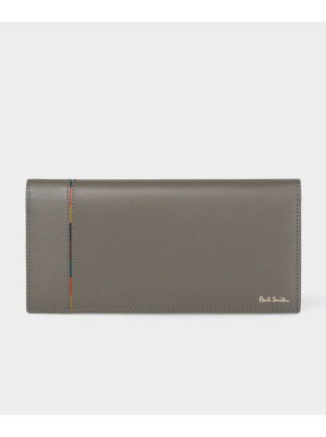 【SALE/30%OFF】Paul Smith 【公式】インセットストライプ 長財布 ポール・スミス アウトレット 財布・ポーチ・ケース 財布 グレー【RBA_E】【送料無料】