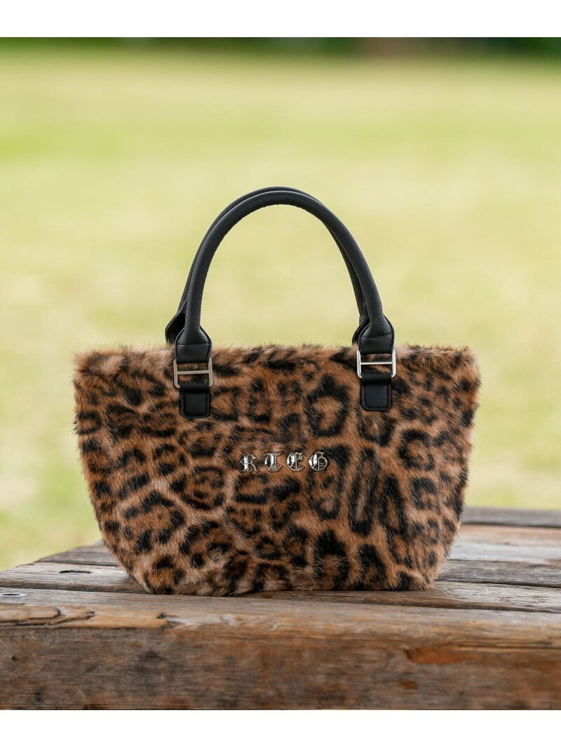 Retro Engine RTEG Leopard MINI TOTE アダムスジャグラー バッグ トートバッグ ブラウン グレー【送料..