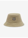 Maison Kitsune Maison Kitsune/(M)BOLD FOX HEAD BUCKET HAT メゾン キツネ 帽子 ハット ベージュ【送料無料】